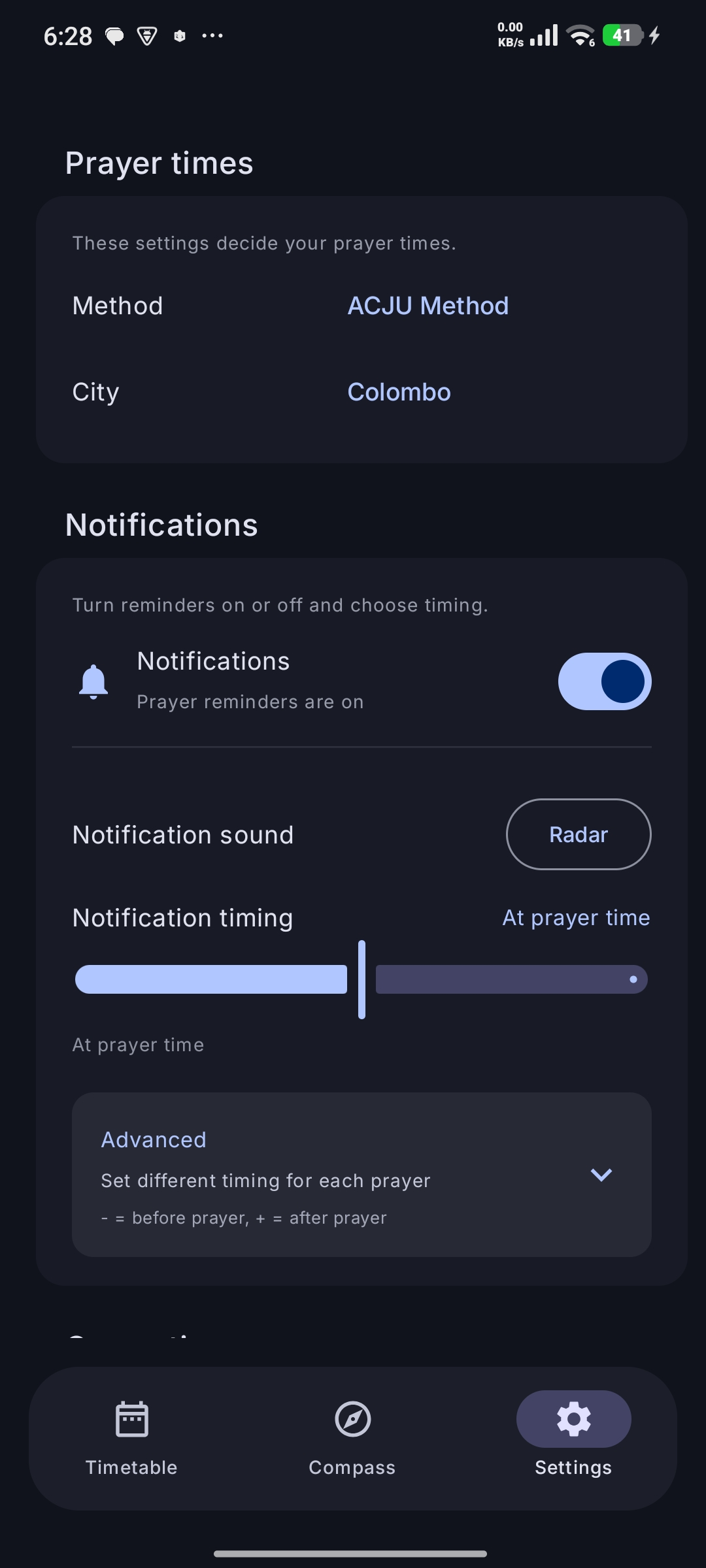 prayer-times-lk screenshot 3